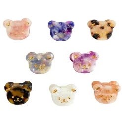Teddy Mini Hair Claw in Various Colours by Hello Sakura