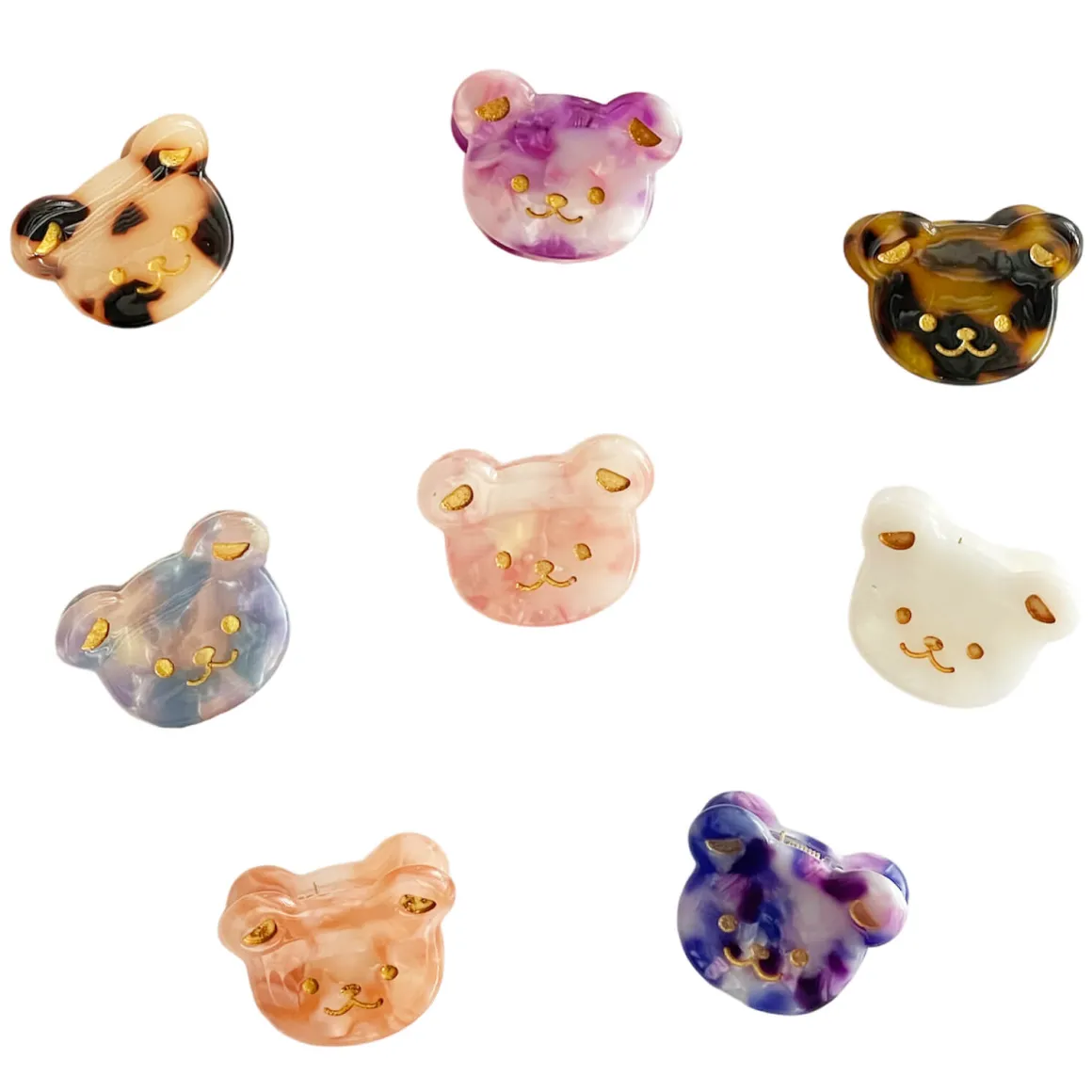 Teddy Mini Hair Claw in Various Colours by Hello Sakura
