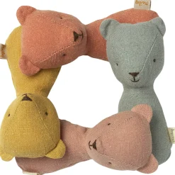 Teddy Rattle in Dusty Coral by Maileg