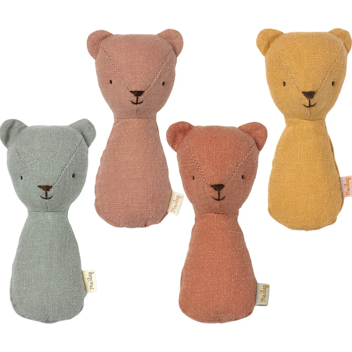 Teddy Rattle in Dusty Yellow by Maileg