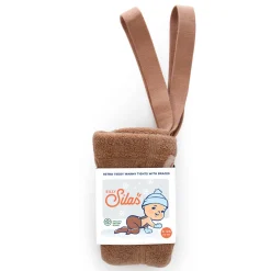 Teddy Warmy Footed Tights With Braces in Light Brown by Silly Silas