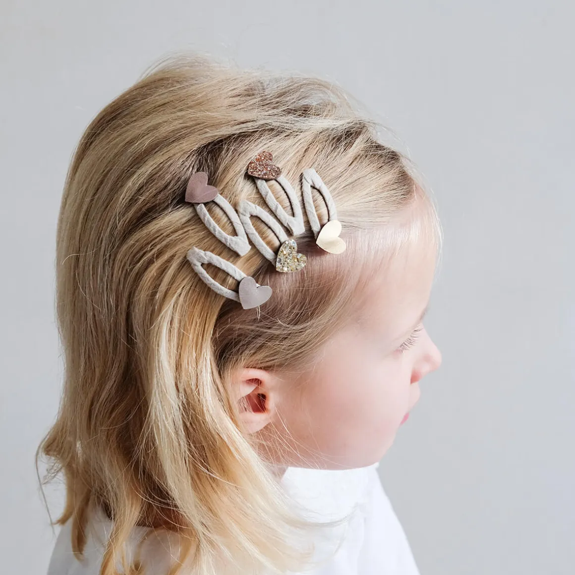 Teeny Heart Mini Clic Clac Hair Clips by Mimi & Lula