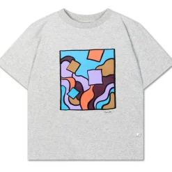 Tee Shirt in Light Mixed Grey by Repose AMS