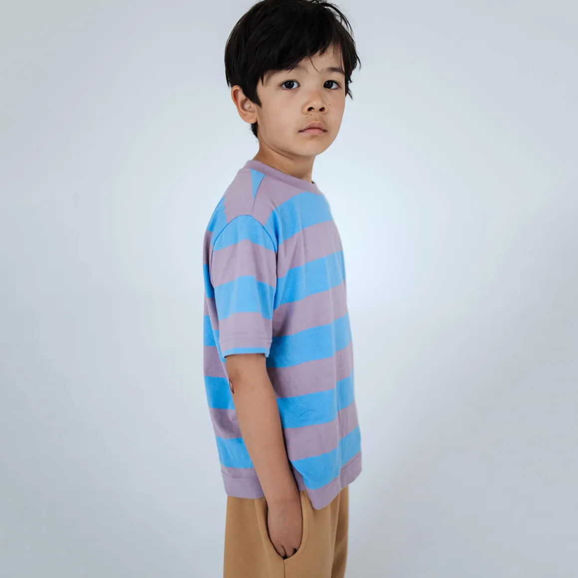 Tee Shirt in Summer Blue Elderberry by Repose AMS