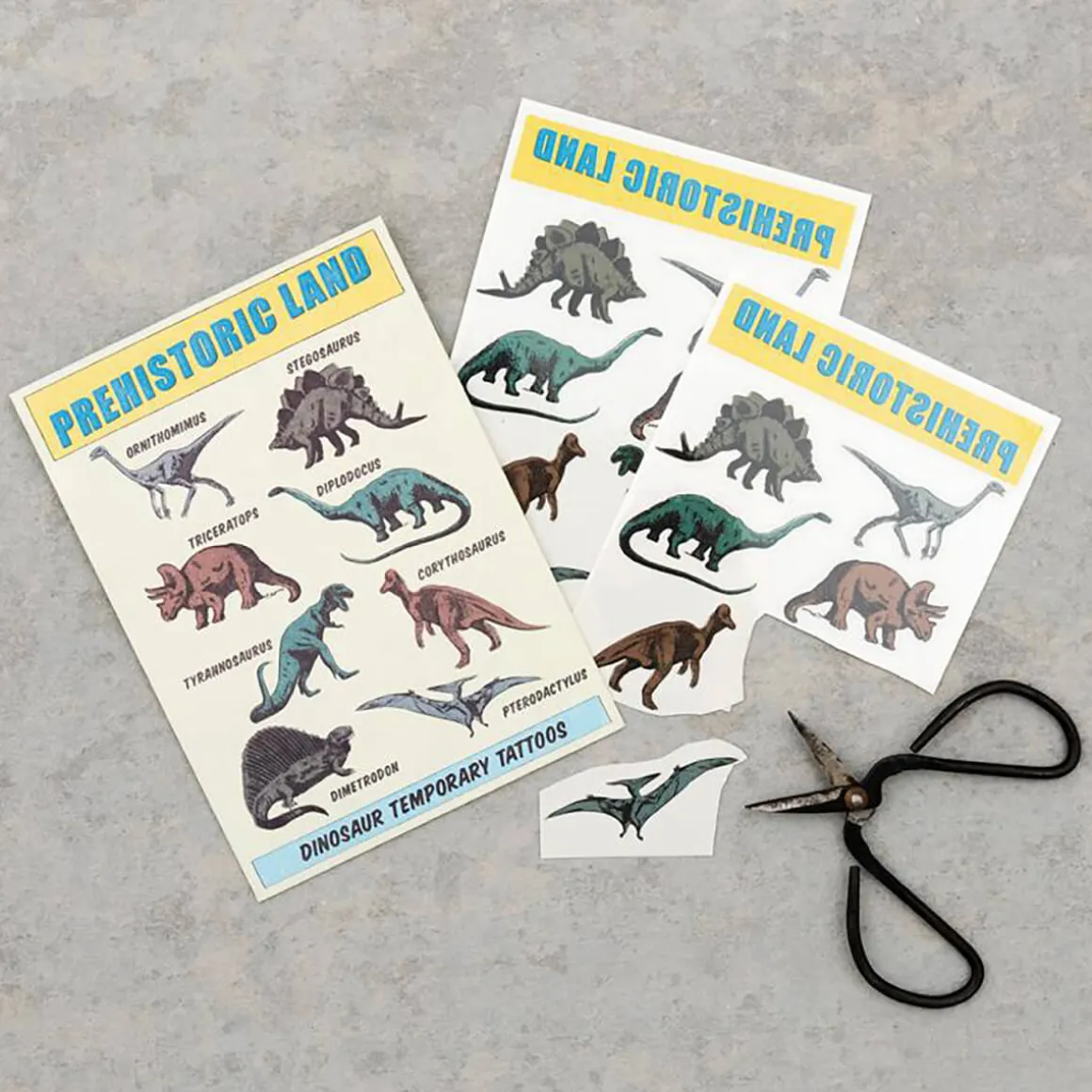 Temporary Tattoos Prehistoric Land by Rex London