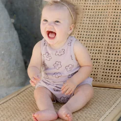 Terry Cinch Romper in Daisy by Quincy Mae