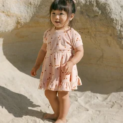 Terry Dress in Cherries by Quincy Mae