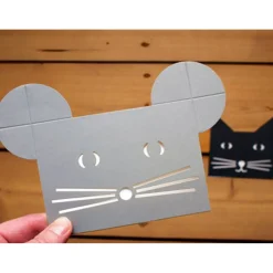 The Grey Mouse Greetings Card by Cut&Make