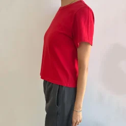 The Little Boy Tee in Chili by Le Bon Shoppe
