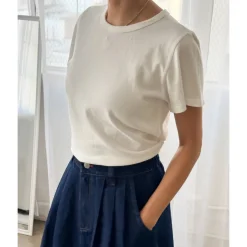 The Little Boy Tee in Vintage White by Le Bon Shoppe