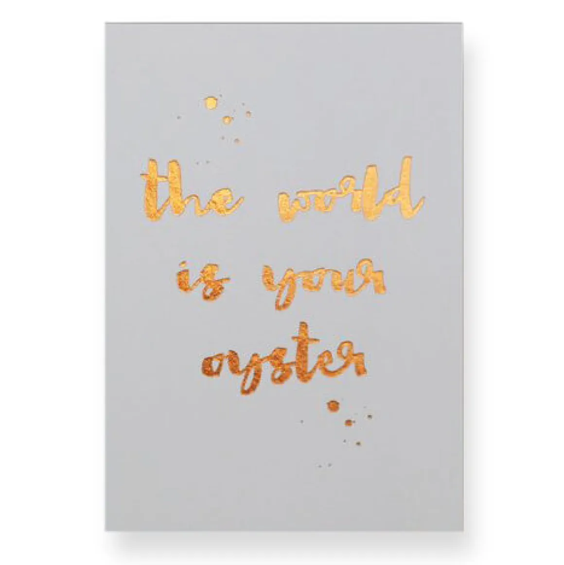 The World Is Your Oyster Greetings Card by Nancy & Betty Studio