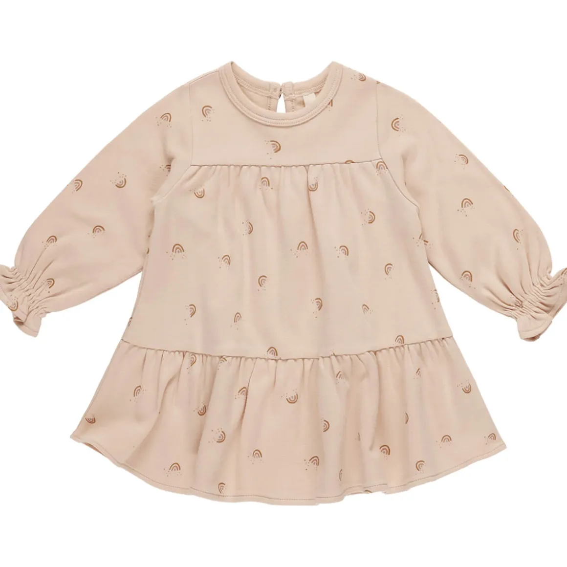 Tiered Jersey Dress in Rainbows by Quincy Mae
