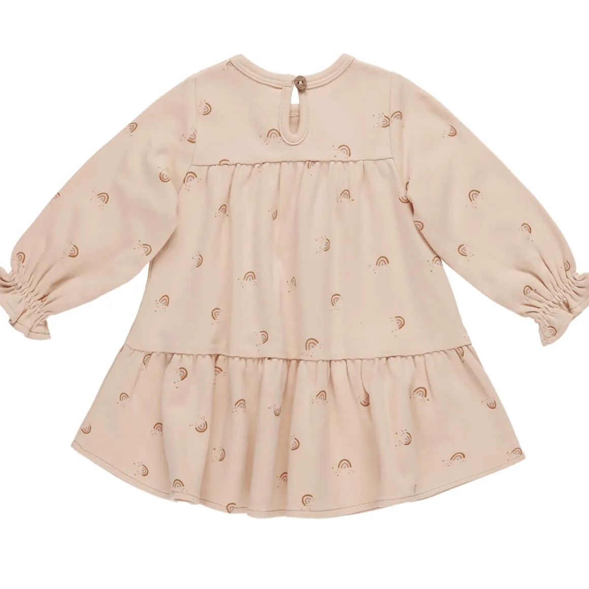 Tiered Jersey Dress in Rainbows by Quincy Mae