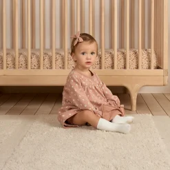 Tiered Jersey Dress in Rose Ditsy by Quincy Mae
