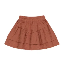 Tiered Mini Skirt in Poppy by Rylee & Cru