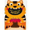 Tiger Great Birthday Greetings Card by Stormy Knight