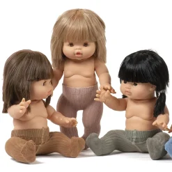 Tights (28cm & 34cm Doll) in Vanille / Doux Agneau by Minikane X Collegien
