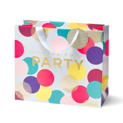 Time To Party Large Gift Bag by Kelly Hyatt for Lagom Design