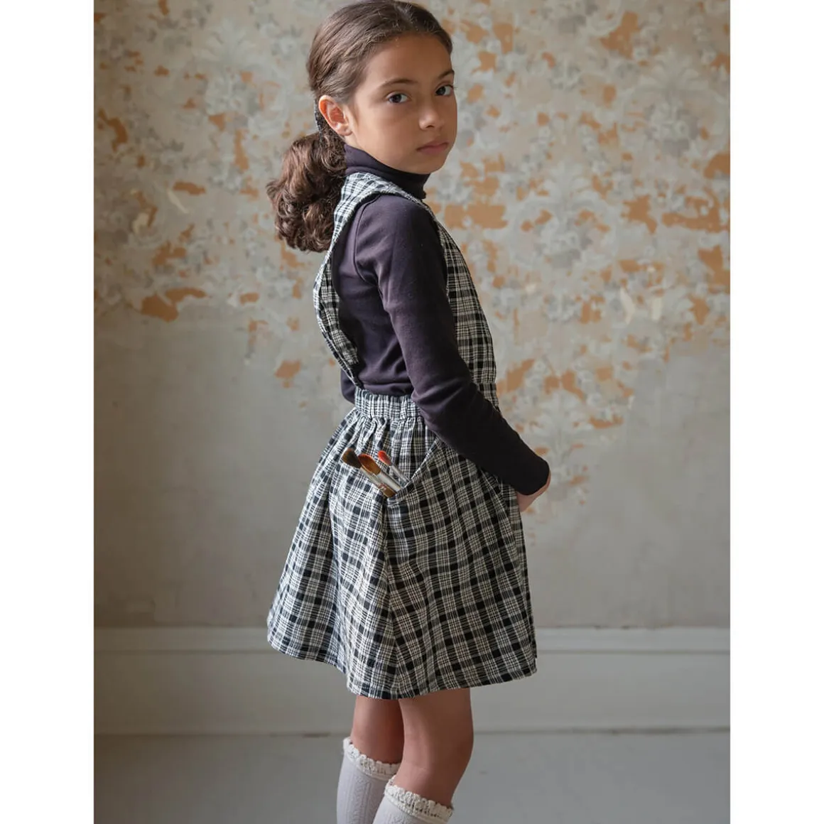 Tippi Pinafore in School Plaid by Soor Ploom - Last Ones In Stock - 6-7 Years