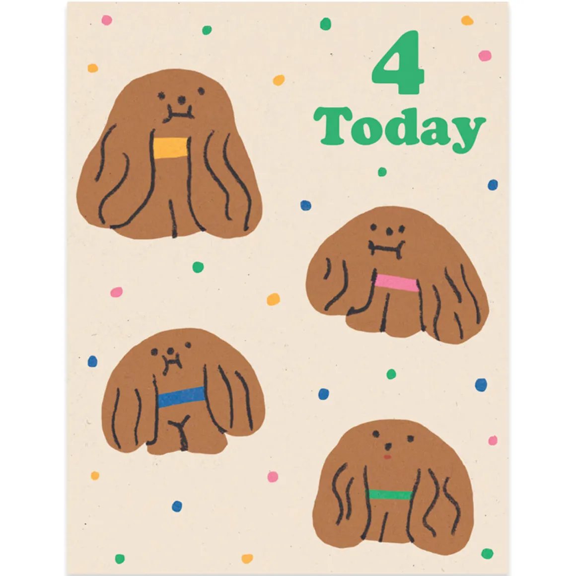 4 Today Age Greetings Card by Maria Ramos for Wrap