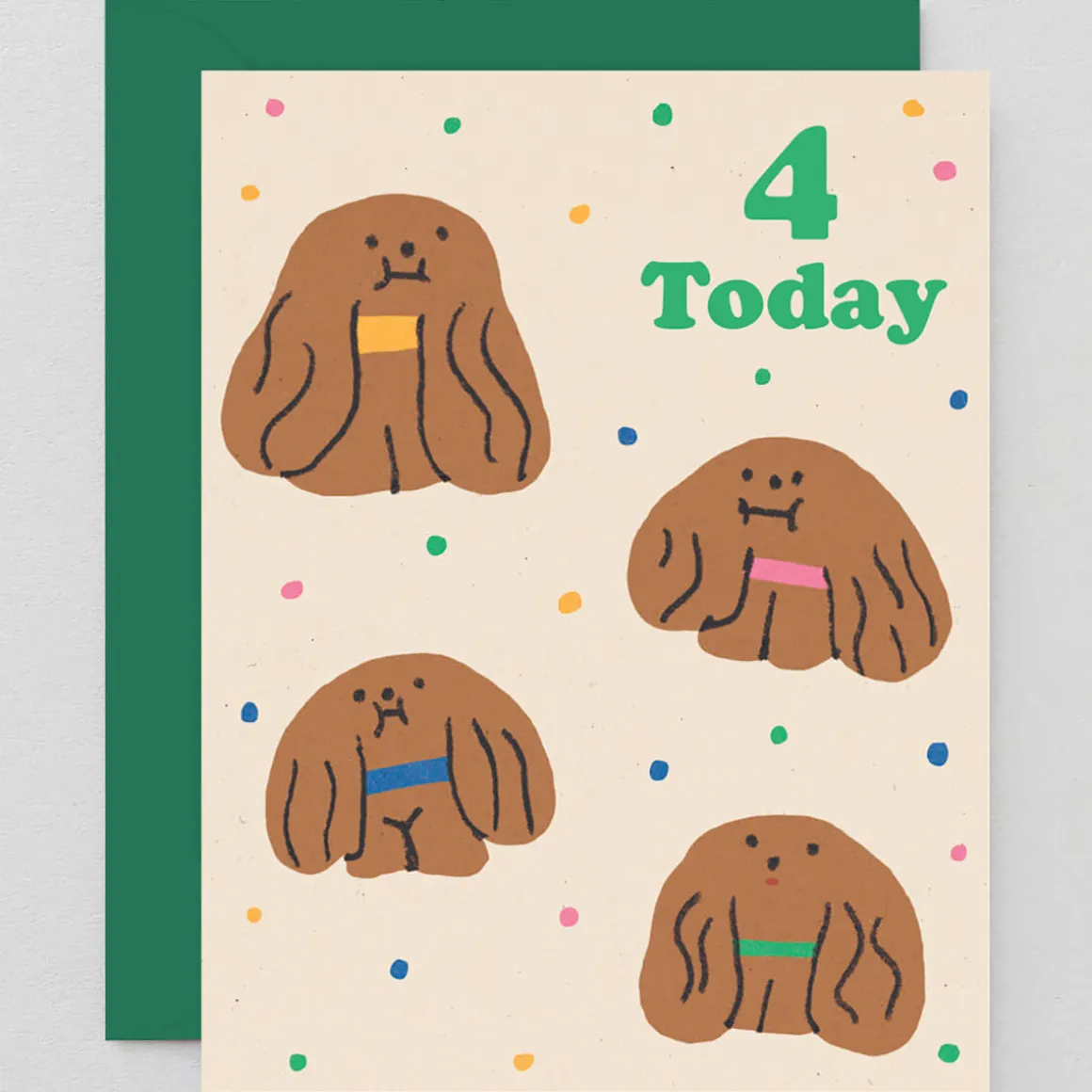 4 Today Age Greetings Card by Maria Ramos for Wrap
