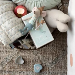 Tooth Fairy Mouse In Matchbox in Blue by Maileg