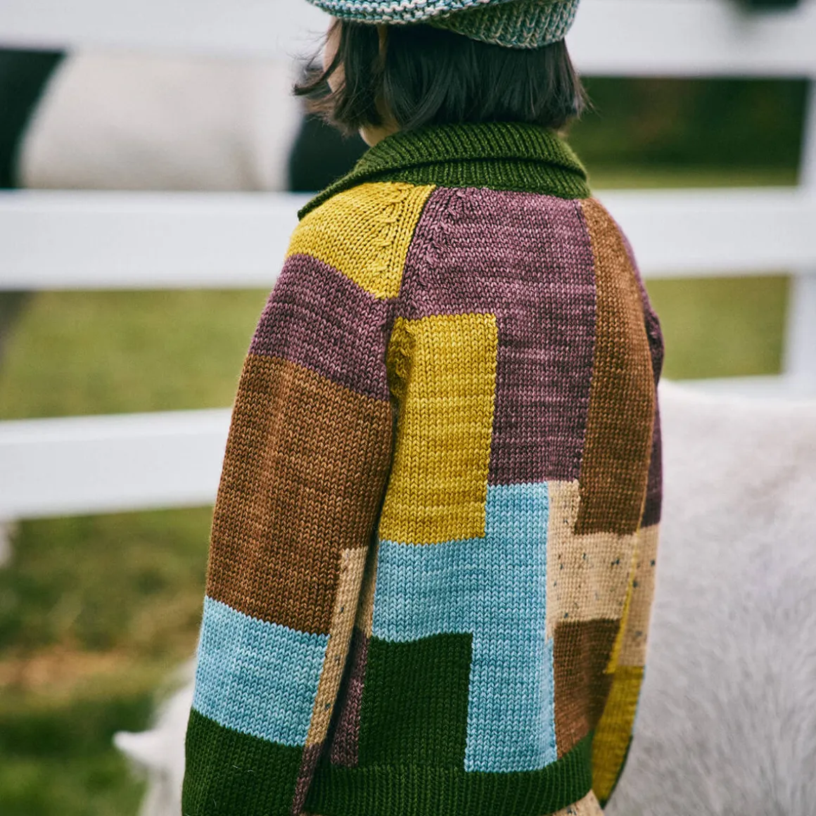 Topo Motley Cardigan in Leaf by Misha & Puff