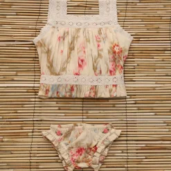 Top & Panty Set in Antoinette Print by Bonjour