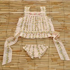 Top & Panty Set in Farandole Flowers by Bonjour
