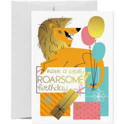 Totally Roarsome Greetings Card by Ellen Surrey for Card Nest