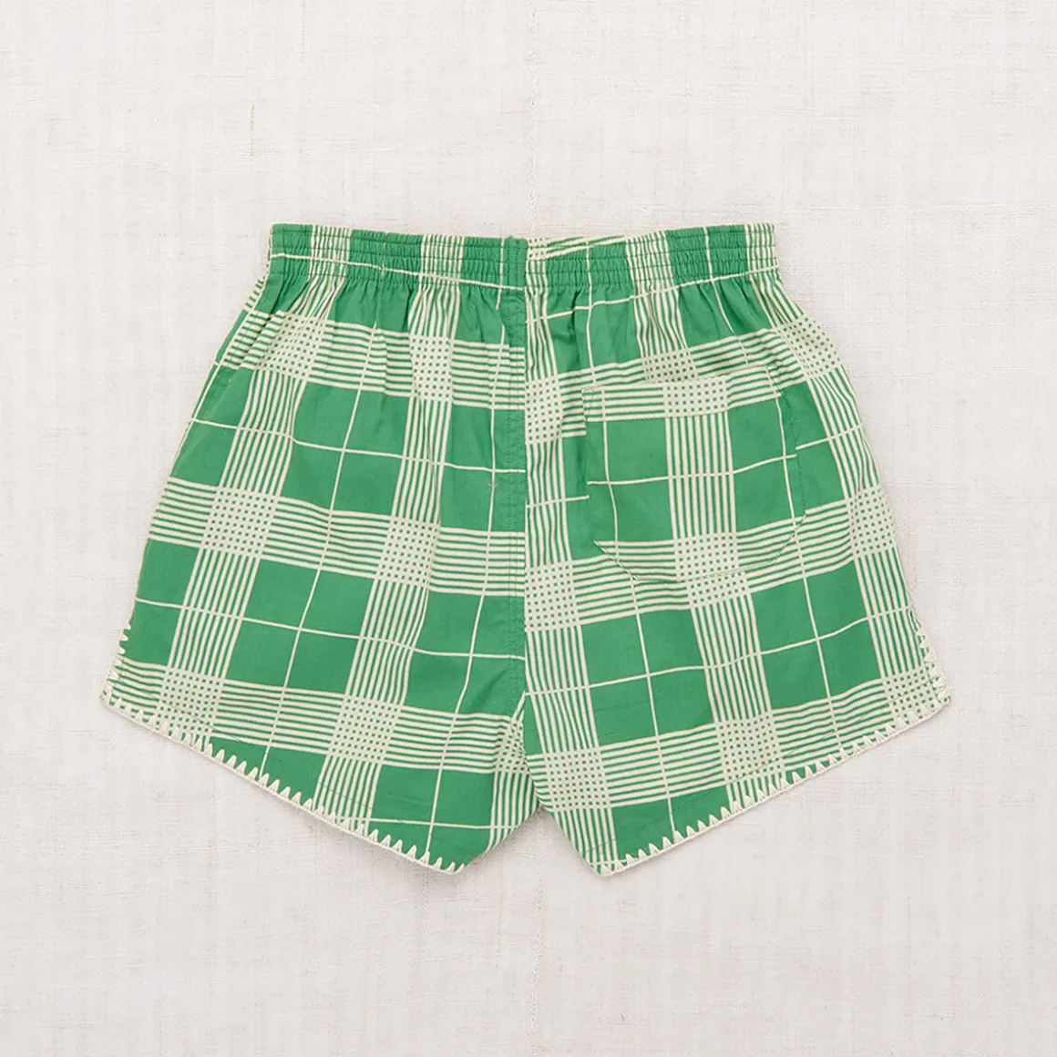 Traveler Short in Bottle Green Piazza by Misha & Puff