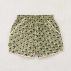 Traveler Short in Lawn Stamps by Misha & Puff