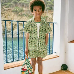 Traveler Short in Lawn Stamps by Misha & Puff