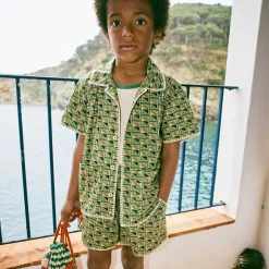 Traveler Short in Lawn Stamps by Misha & Puff