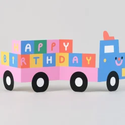 Truck Fold Out Birthday Greetings Card by Susie Hammer for Wrap