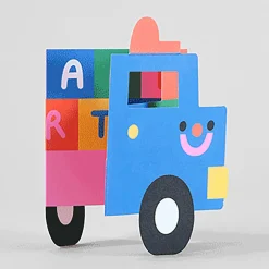 Truck Fold Out Birthday Greetings Card by Susie Hammer for Wrap