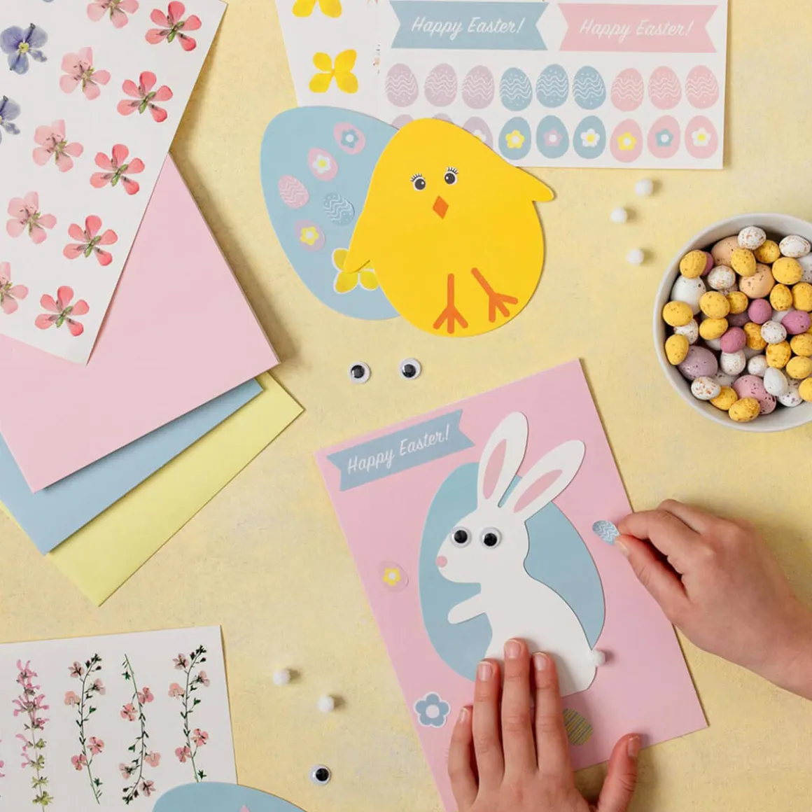 Truly Bunny Easter Card Making Kit by Talking Tables