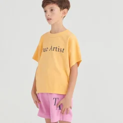 T-Shirt nº01 in Apricot Cream by True Artist