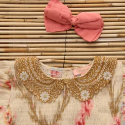 Tunique With Hair Clip in Antoinette Print by Bonjour