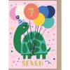 7 Turtle Age Greetings Card by Rumble Cards
