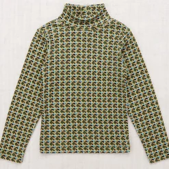 Turtleneck in Leaf Lattice by Misha & Puff - Last Ones In Stock - 8-10 Years