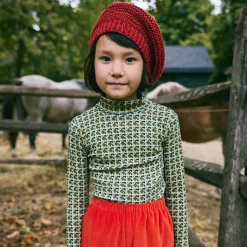 Turtleneck in Leaf Lattice by Misha & Puff - Last Ones In Stock - 8-10 Years