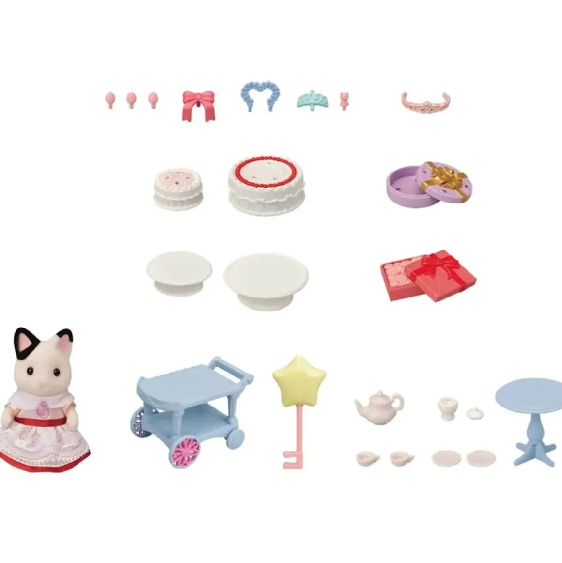 Tuxedo Cat Girl Party Time Playset by Sylvanian Families