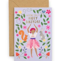 Twinkle Toes Birthday Greetings Card by Mifkins