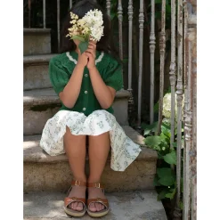 Twirly Skirt in Floral Vine Print by Lali - Last Ones In Stock - 2-5 Years