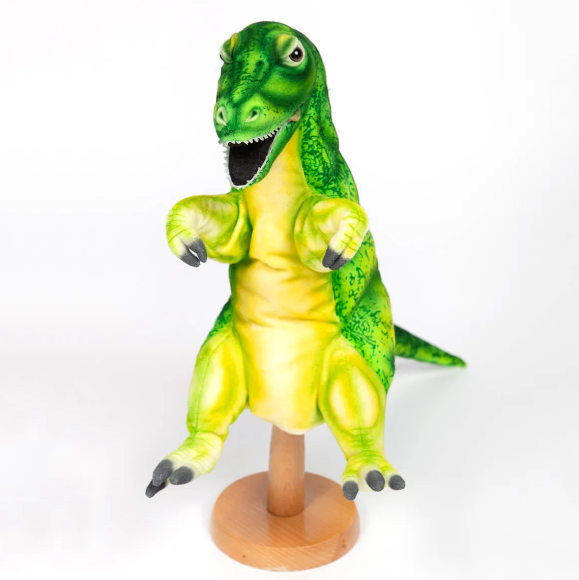 Tyrannosaurus Rex Hand Puppet in Green (50cm) by Hansa