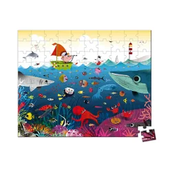 Underwater World 100 Piece Jigsaw Puzzle In Carry Case by Janod