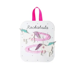 Unicorn Glitter Hair Clips by Rockahula
