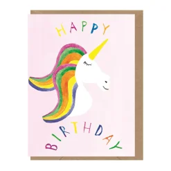 Unicorn Mini Greetings Card by Dominic Early for Earlybird Designs