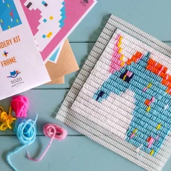 Unicorn Picture Frame Needlepoint Kit by Sozo